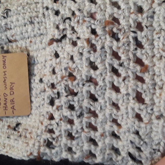 Handmade Crochet Corset back Brallete Tan Tweed color Size medium - Picture 4 of 4